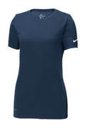 T-Shirts Nike Ladies Dri-FIT Cotton/Poly Scoop Neck Tee. NKBQ5234 Nike
