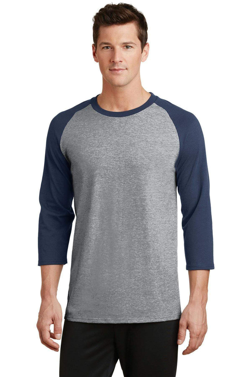 T-shirts Port & Company Core Blend3/4-Sleeve Raglan Tee. PC55RS Port & Company