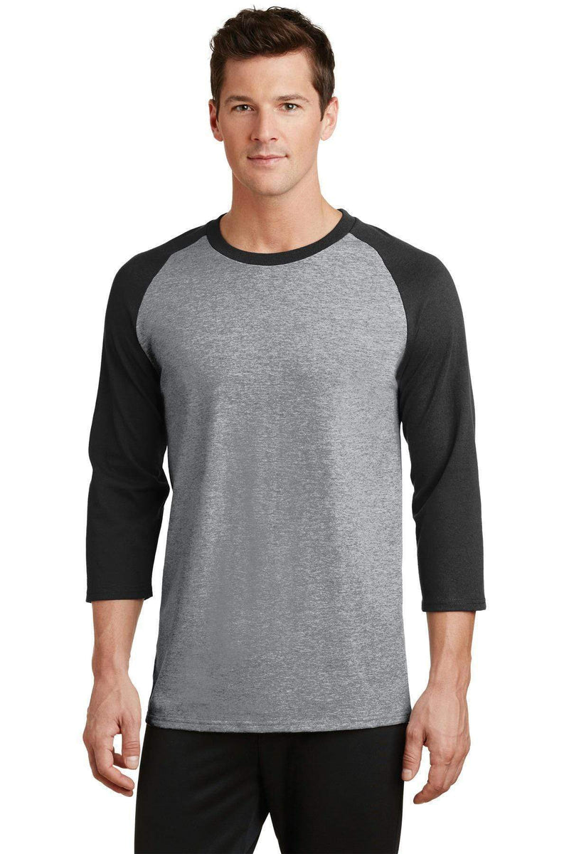 T-shirts Port & Company Core Blend3/4-Sleeve Raglan Tee. PC55RS Port & Company