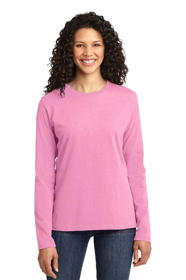 T-shirts Port & Company Ladies Long Sleeve Core Cotton Tee. LPC54LS Port & Company