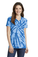 T-shirts Port & Company Ladies Tie-Dye V-Neck Tee.  LPC147V Port & Company