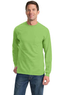 T-shirts Port & Company - Long Sleeve Essential Pocket Tee.  PC61LSP Port & Company