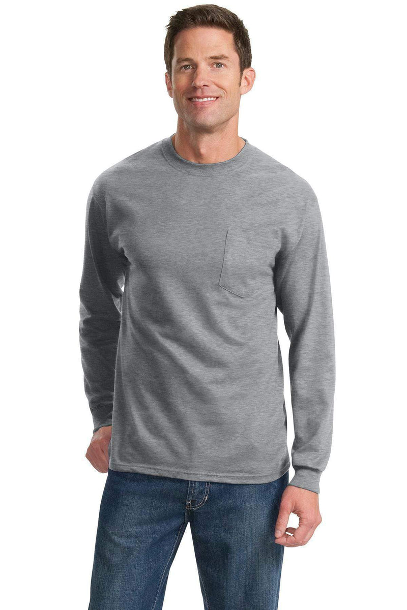 T-shirts Port & Company - Long Sleeve Essential Pocket Tee.  PC61LSP Port & Company