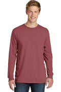 Port & Company Pigment-Dyed Long Sleeve Tee. PC099LS-T-shirts-Red Rock-2XL-JadeMoghul Inc.