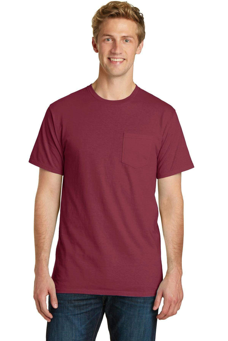 T-shirts Port & Company Pigment-Dyed Pocket Tee.  PC099P Port & Company