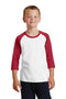 T-shirts Port & Company Youth Core Blend3/4-Sleeve Raglan Tee. PC55YRS Port & Company