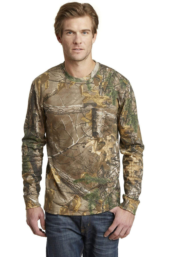 T-shirts Russell OutdoorsRealtree Long Sleeve Explorer 100% Cotton T-Shirt with Pocket  S020R Russell Outdoors