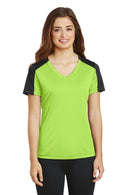 T-shirts Sport-Tek Ladies PosiCharge CompetitorSleeve-Blocked V-Neck Tee. LST354 Sport-Tek