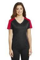 T-shirts Sport-Tek Ladies PosiCharge CompetitorSleeve-Blocked V-Neck Tee. LST354 Sport-Tek