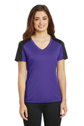 T-shirts Sport-Tek Ladies PosiCharge CompetitorSleeve-Blocked V-Neck Tee. LST354 Sport-Tek