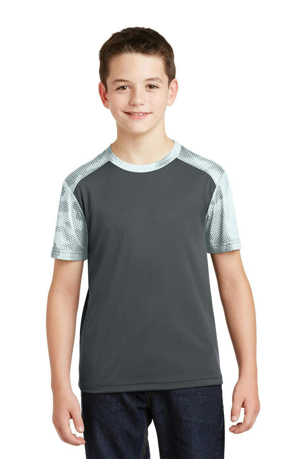 T-shirts Sport-Tek Youth CamoHex Colorblock Tee. YST371 Sport-Tek