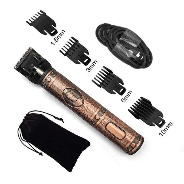 T9  hair trimmer Barber Haircut Rechargeable hair Clipper Cordless Men Hair Cutting Machine Beard trimmer 0mm razor shaver AExp