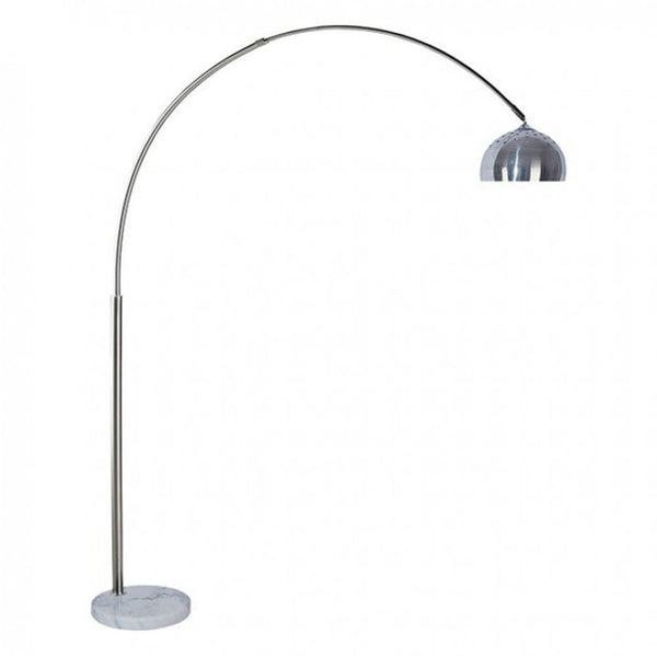 Table & Desk Lamp Rene Contemporary Style Arch Lamp, White Benzara