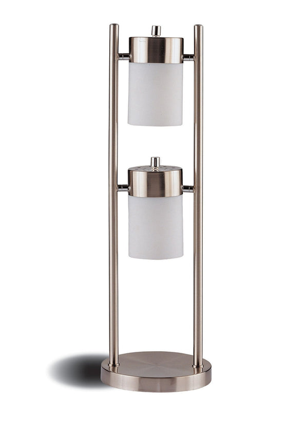 Table & Desk Lamp Sheeny And Shinny Metal Table Lamp, Silver Benzara