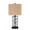 Table & Desk Lamp Stylish Table Lamp With Twisted Bronze Base Benzara