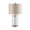 Table Lamp With Detailed Design Base, Silver