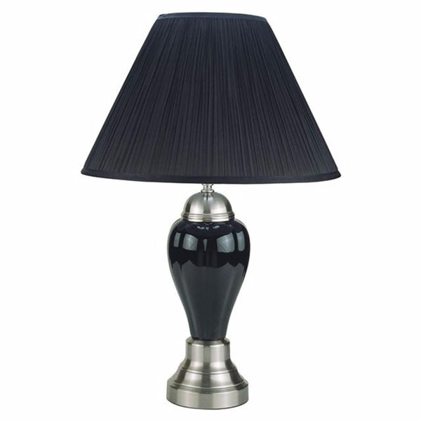 Table Lamps Niki Traditional Style Table Lamp, Set of 6, Black Benzara