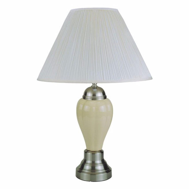 Table Lamps Niki Traditional Style Table Lamp, Set of 6, Ivory Benzara