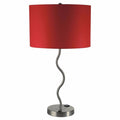 Table Lamps Sprig Contemporary Table Lamp With Adjustable Socket, Set Of Two, Red Benzara