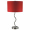 Table Lamps Sprig Contemporary Table Lamp With Adjustable Socket, Set Of Two, Red Benzara