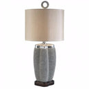 Sylvia Contemporary Style Table Lamp, Pearl Stone