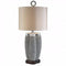 Sylvia Contemporary Style Table Lamp, Pearl Stone