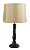 Traditional Poly Resin Table Lamp, Gold & Brown, Set of 2