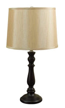 Traditional Poly Resin Table Lamp, Gold & Brown, Set of 2