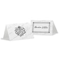 Table Planning Accessories Parisian Love Letter Place Card With Fold Vintage Gold (Pack of 1) Weddingstar