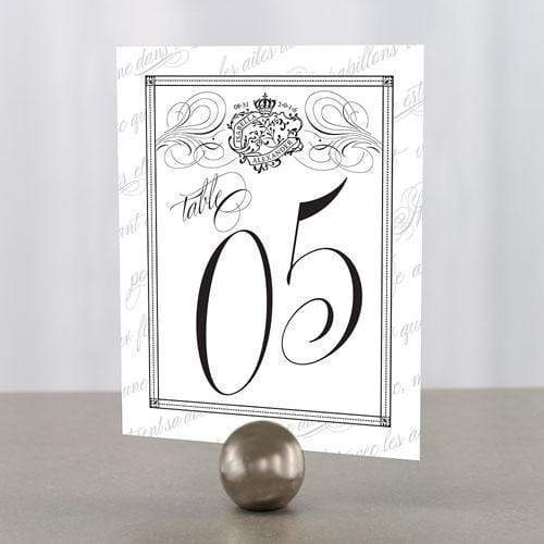 Table Planning Accessories Parisian Love Letter Table Number Numbers 1-12 Vintage Gold (Pack of 12) Weddingstar