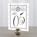 Table Planning Accessories Parisian Love Letter Table Number Numbers 1-12 Vintage Gold (Pack of 12) Weddingstar