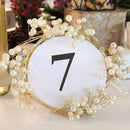 Table Planning Accessories Pearl & Vintage Gold Wire Ornamental Ring (Pack of 1) Weddingstar