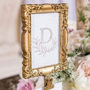 Table Planning Accessories Rectangular Baroque Standing Frame - Gold (Pack of 1) Weddingstar