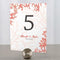Table Planning Accessories Reef Coral Table Number Numbers 1-12 Watermelon (Pack of 12) Weddingstar