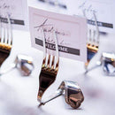 Twisted Fork Place Card Holders Silver (Pack of 8)