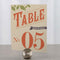 Table Planning Accessories Vineyard Table Number Numbers 1-12 Tangerine Orange (Pack of 12) JM Weddings