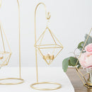 Table Top Décor Small Gold Geometric Hanging Tealight Holder (Pack of 2) JM Weddings