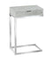 Tables Accent Table for Living Room - 10'.25" x 15'.75" x 24'.5" Grey, Particle Board, Laminate, Metal - Accent Table HomeRoots