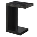 Tables Accent Table for Living Room - 11'.5" x 18" x 24" Black, Grey, Hollow-Core, Particle Board - Accent Table HomeRoots