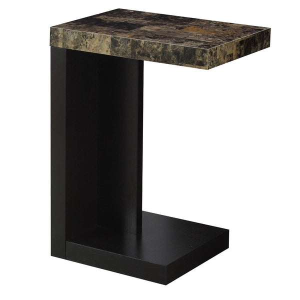 Tables Accent Table for Living Room 11'.5" x 18" x 24" Cappuccino, Hollow-Core, Particle Board Accent Table 3093 HomeRoots