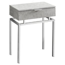 Tables Accent Table for Living Room - 12'.75" x 18'.25" x 23'.25" Grey, Particle Board, Metal - Accent Table HomeRoots