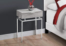 Tables Accent Table for Living Room - 12'.75" x 18'.25" x 23'.25" Grey, Particle Board, Metal - Accent Table HomeRoots