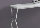 Tables Accent Table for Living Room - 12" x 42'.25" x 30'.5" White, Metal - Accent Table HomeRoots