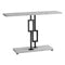 Tables Accent Table for Living Room - 12" x 47'.25" x 31" Grey Cement/Black Nickel Metal - Accent Table HomeRoots