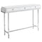 Tables Accent Table for Living Room - 12" x 48" x 31'.75" White, Particle Board, Metal - Accent Table HomeRoots