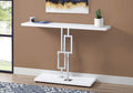 Tables Accent Table for Living Room - 32" Particle Board and Chrome Metal Accent Table HomeRoots