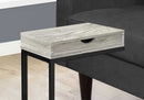 Tables Accent Table with Storage - 10'.25" x 15'.75" x 24'.5" Grey, Black, Particle Board, Drawer - Accent Table HomeRoots