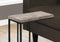 Tables Accent Table with Storage - 18'.25" x 10'.25" x 25'.25" Taupe/Black, Particle Board, Metal - Accent Table HomeRoots