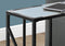 Tables Accent Table with Storage - 18'.25" x 10" x 23'.75" Black, Metal, Glass, Particle Board - Accent Table HomeRoots