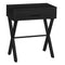 Tables Accent Table with Storage - 18'.25" X 12" X 22'.25" Black Metal Accent Table HomeRoots